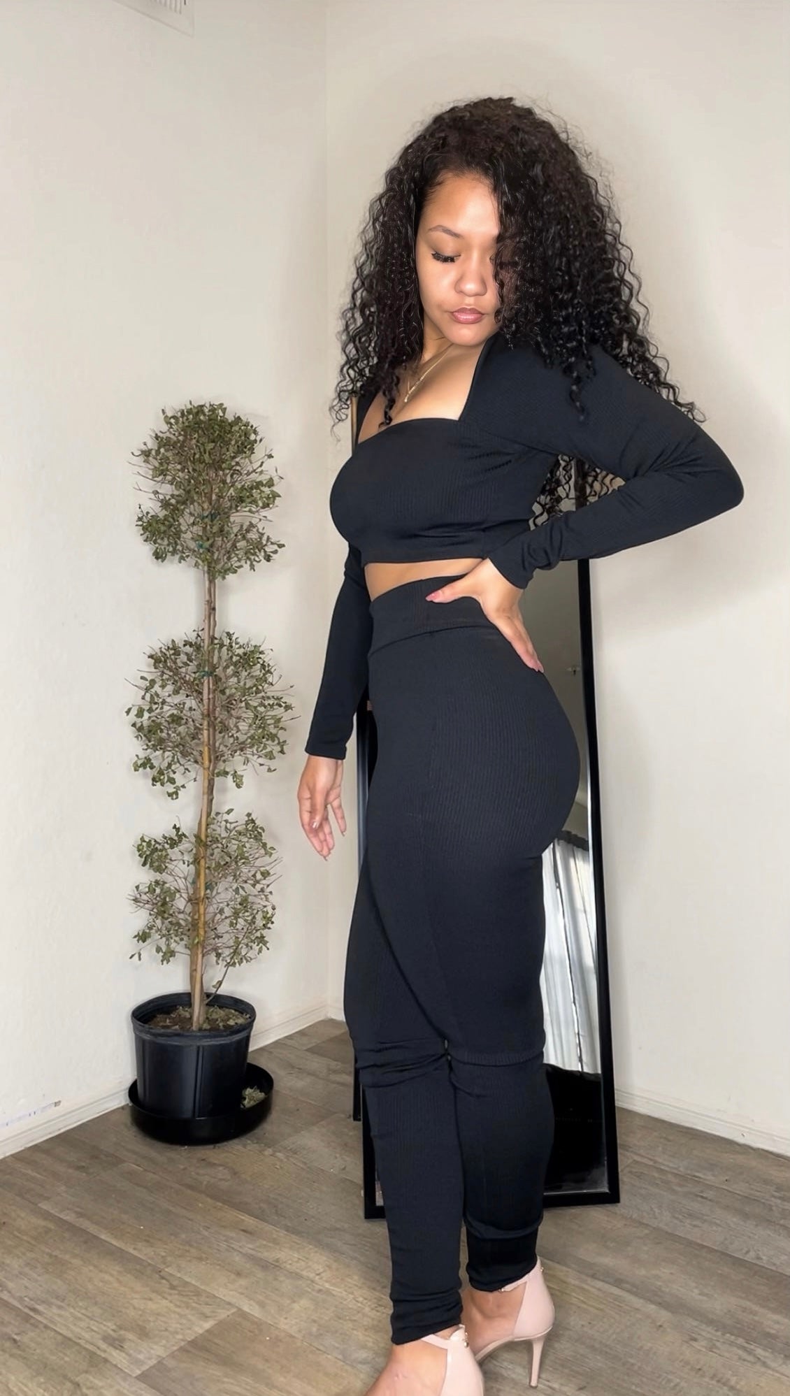 Black Two Piece Set